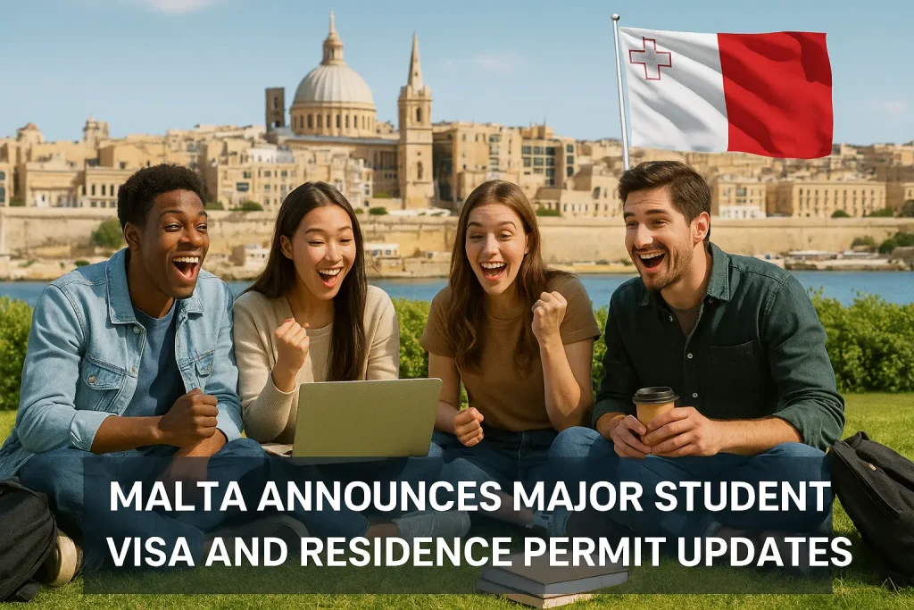 Malta announces major student visa and residence permit updates from August 2025