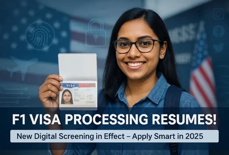 Back in Action: US Resumes F1 Visa Processing Globally with Stricter Digital Checks