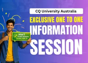 Meet the Official Representative of CQ University Australia – Register Now for Your Exclusive One-to-One Session!