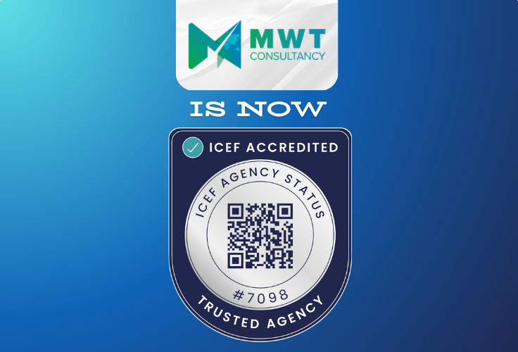 MWT Education Consultancy Achieves Prestigious ICEF Agency Status Accreditation