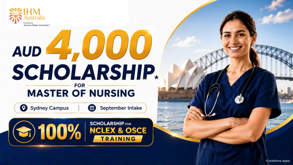 Study Nursing in Australia: IHM Sydney Announces September Intake & Scholarship for Master of Nursing