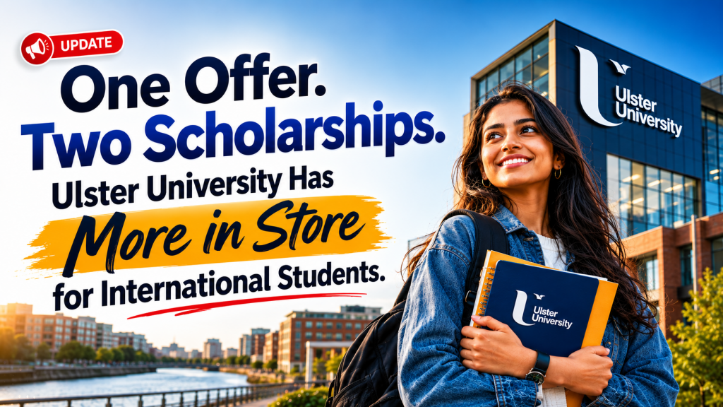 One Offer. Two Scholarships. Ulster University Has More in Store for International Students