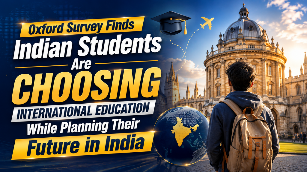 Oxford Survey Finds Indian Students Are Choosing International Education While Planning Their Future in India